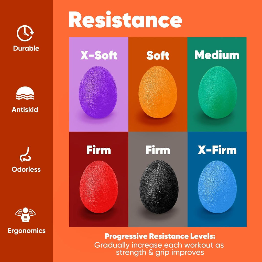 SET (6x) Huevos GEL “Egg-Ball” HiKeep® / MANOS Y DEDOS