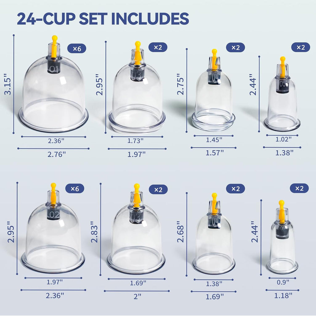 VENTOSAS + 24 TAZAS KINGPAVONINI®/ PROFESIONAL