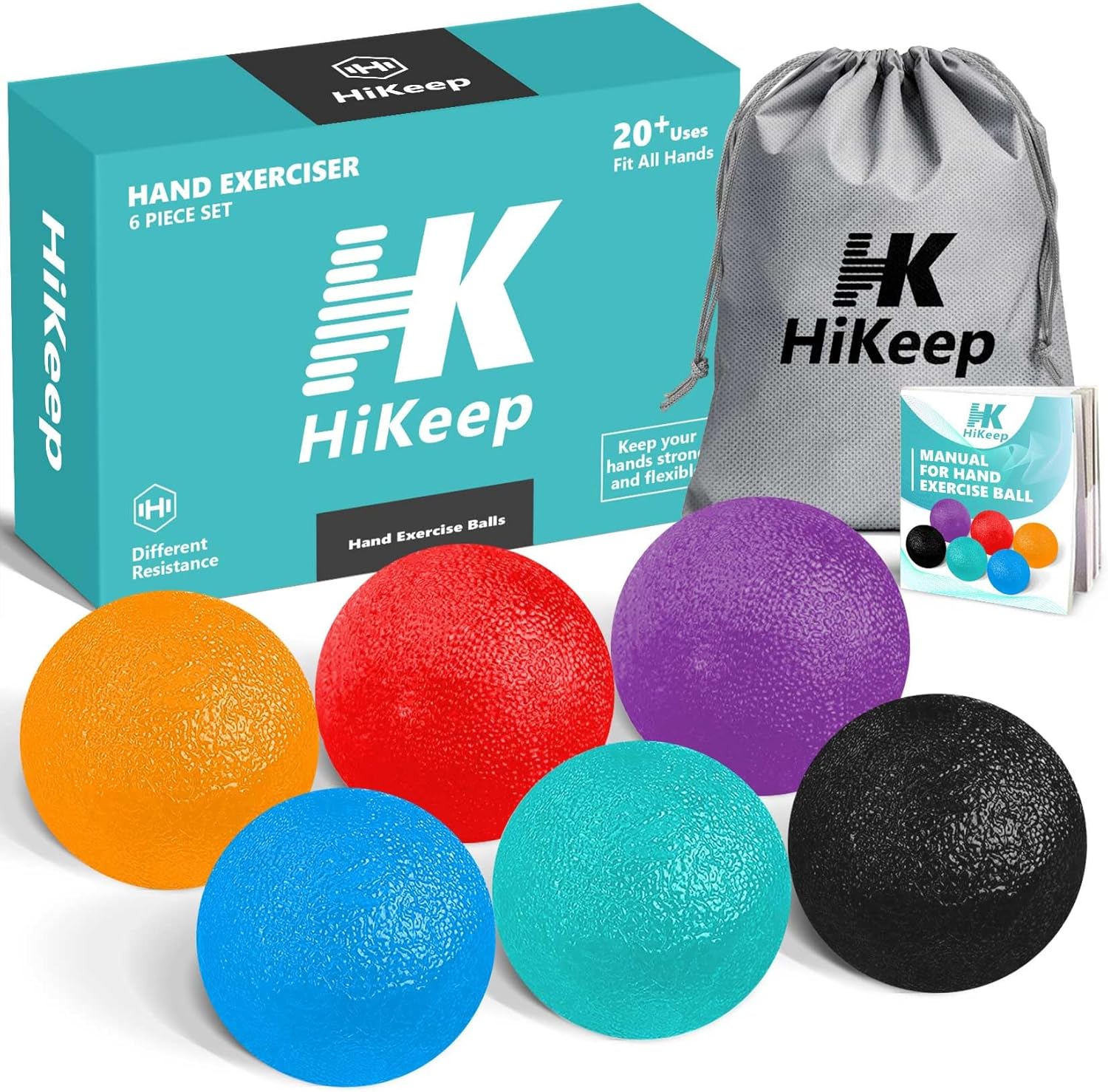 SET (6) Gel Ball HiKeep® / Manos y dedos