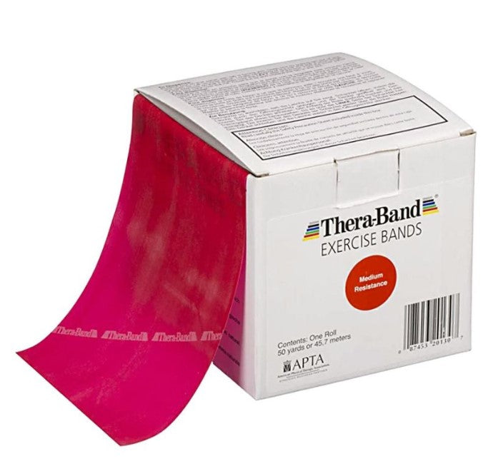 BANDA ELÁSTICA 45.7m Theraband® SIN LÁTEX / Rojo