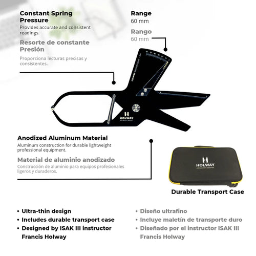 CALIPER HOLWAY® PLICÓMETRO / ADIPÓMETRO ISAK