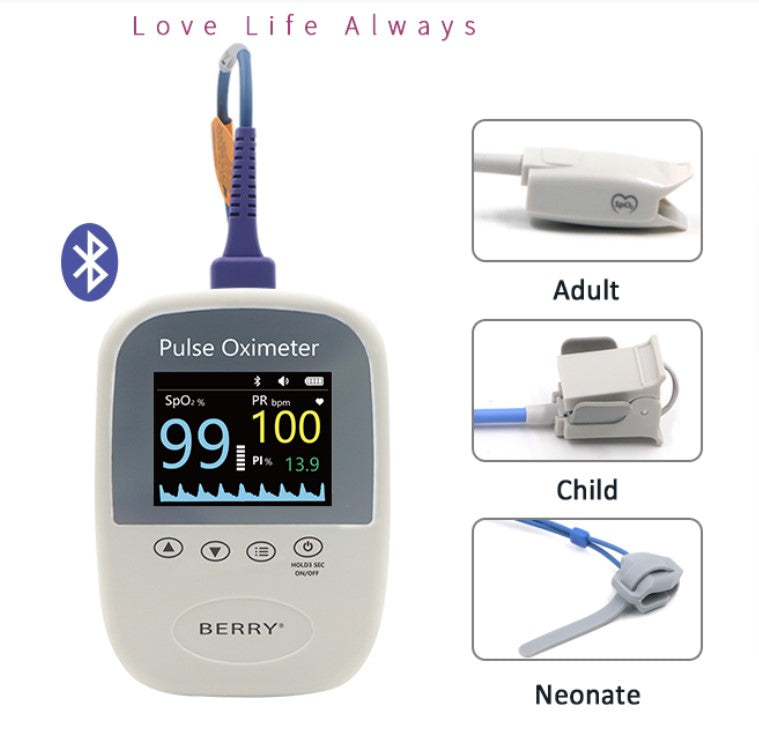 Oxímetro de pulso Berry® / NEONATAL-PEDIATRICO-ADULTO