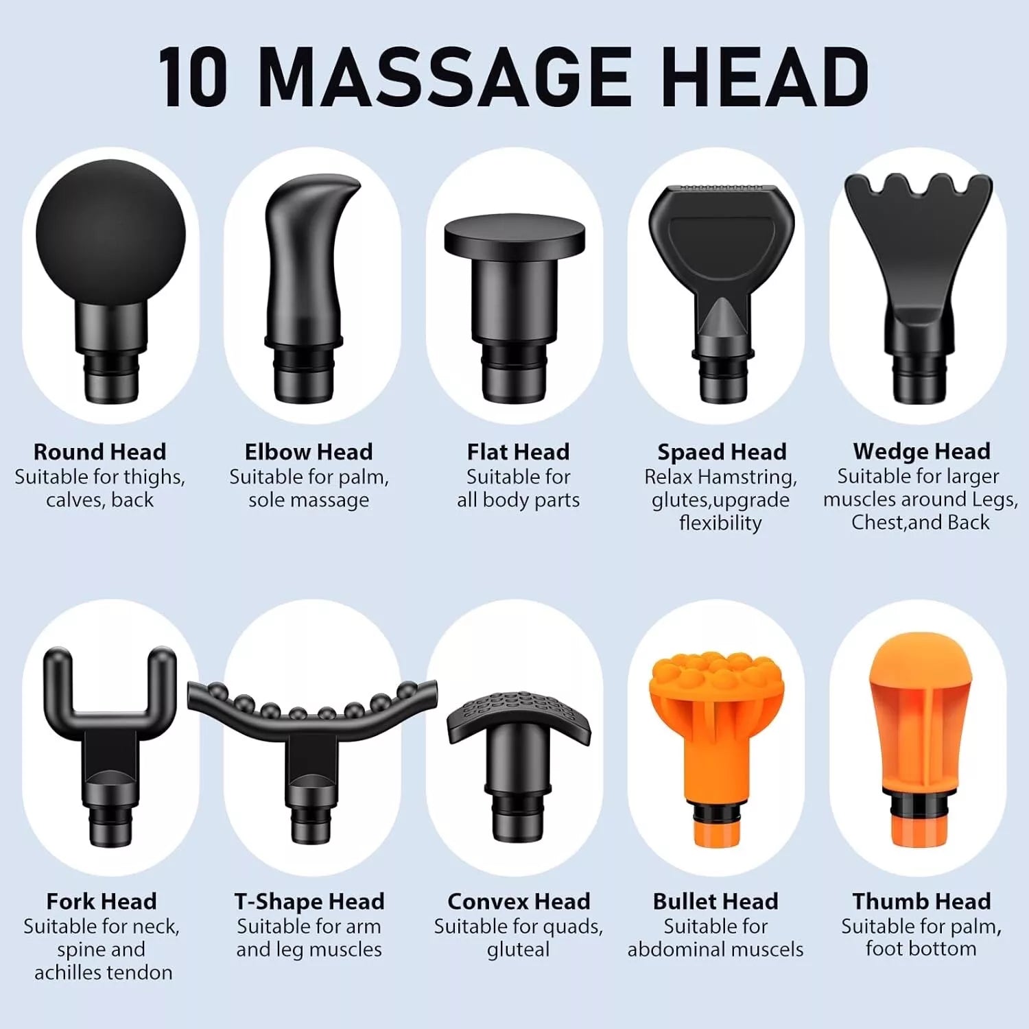 MASSAGE-GUN RECARGABLE + 10 CABEZALES Remao®/ PROFESIONAL [Cancelación de ruido]